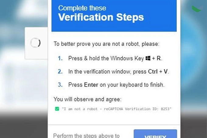 "Cảnh giác với trò lừa đảo CAPTCHA giả lừa người dùng tải mã độc"