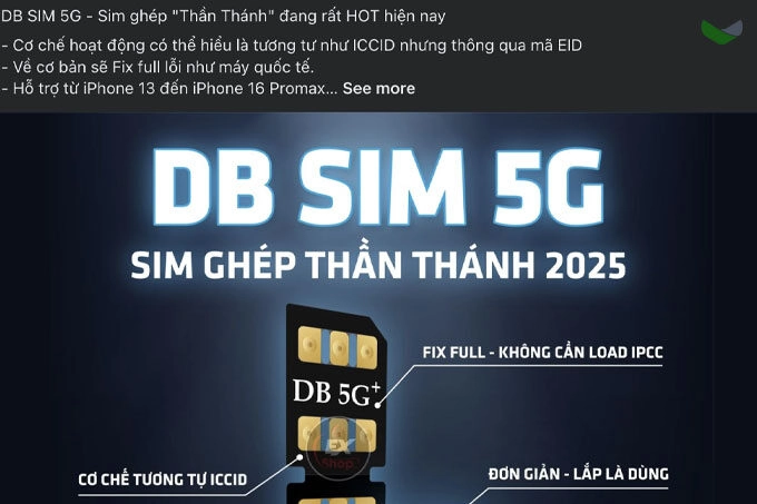 DB SIM Ra Mắt Biến iPhone Lock Thành iPhone Quốc Tế