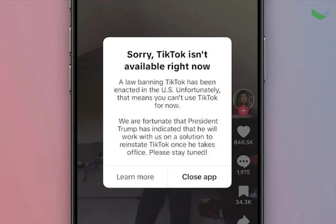 TikTok chính thức ngừng hoạt động tại Mỹ do luật cấm mới