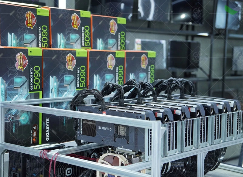 Khám Phá Dàn PC 1 Tỷ Đồng Với 7 Card RTX 5090 Cho AI