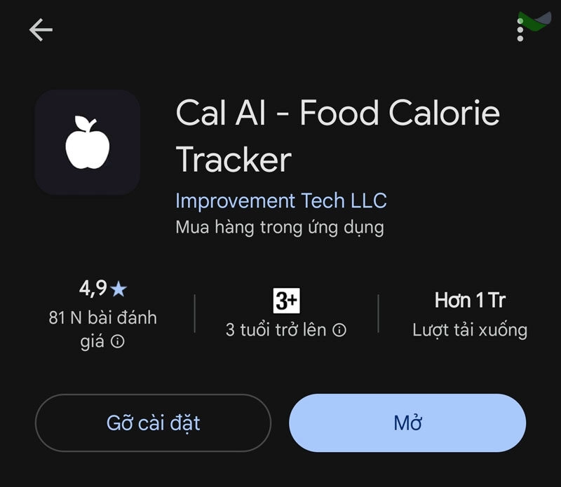 Ứng dụng AI đo calo mới liệu có đáng giá cho người dùng?